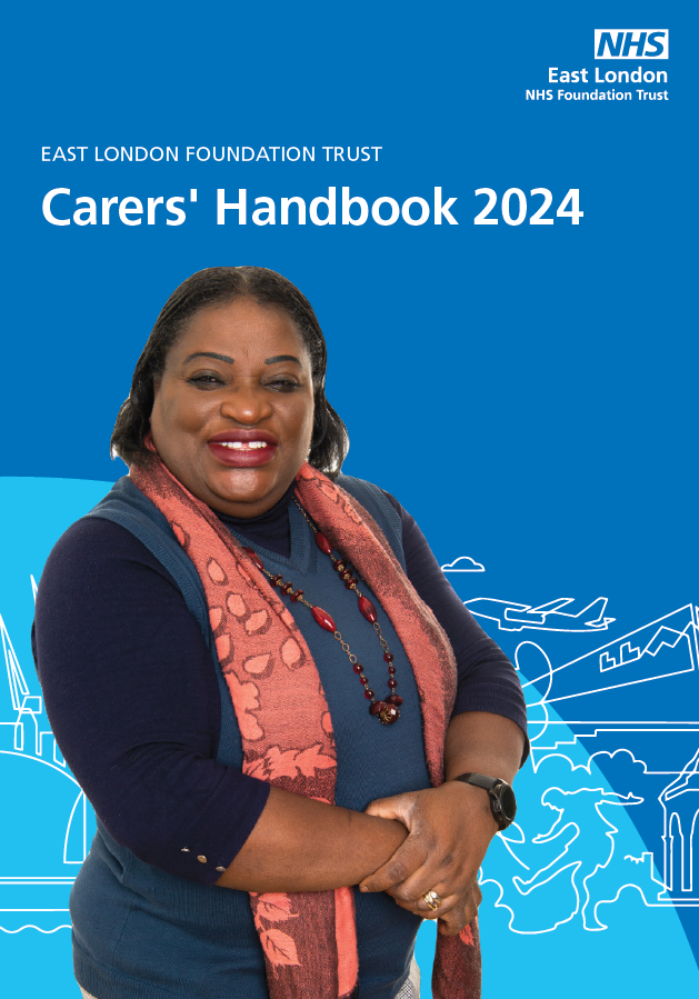 The front cover of the Luton carers' handbook