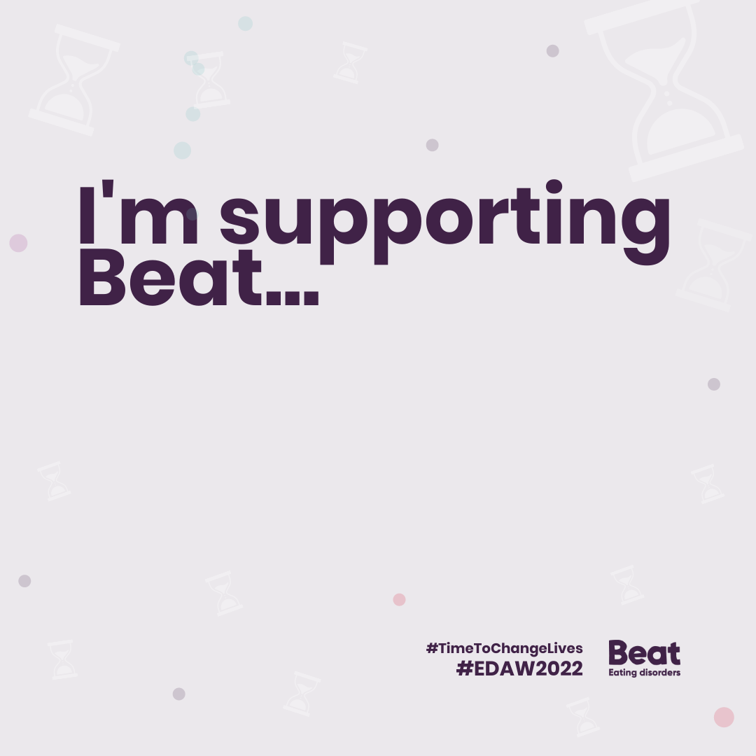 'I'm Supporting BEAT' social media asset