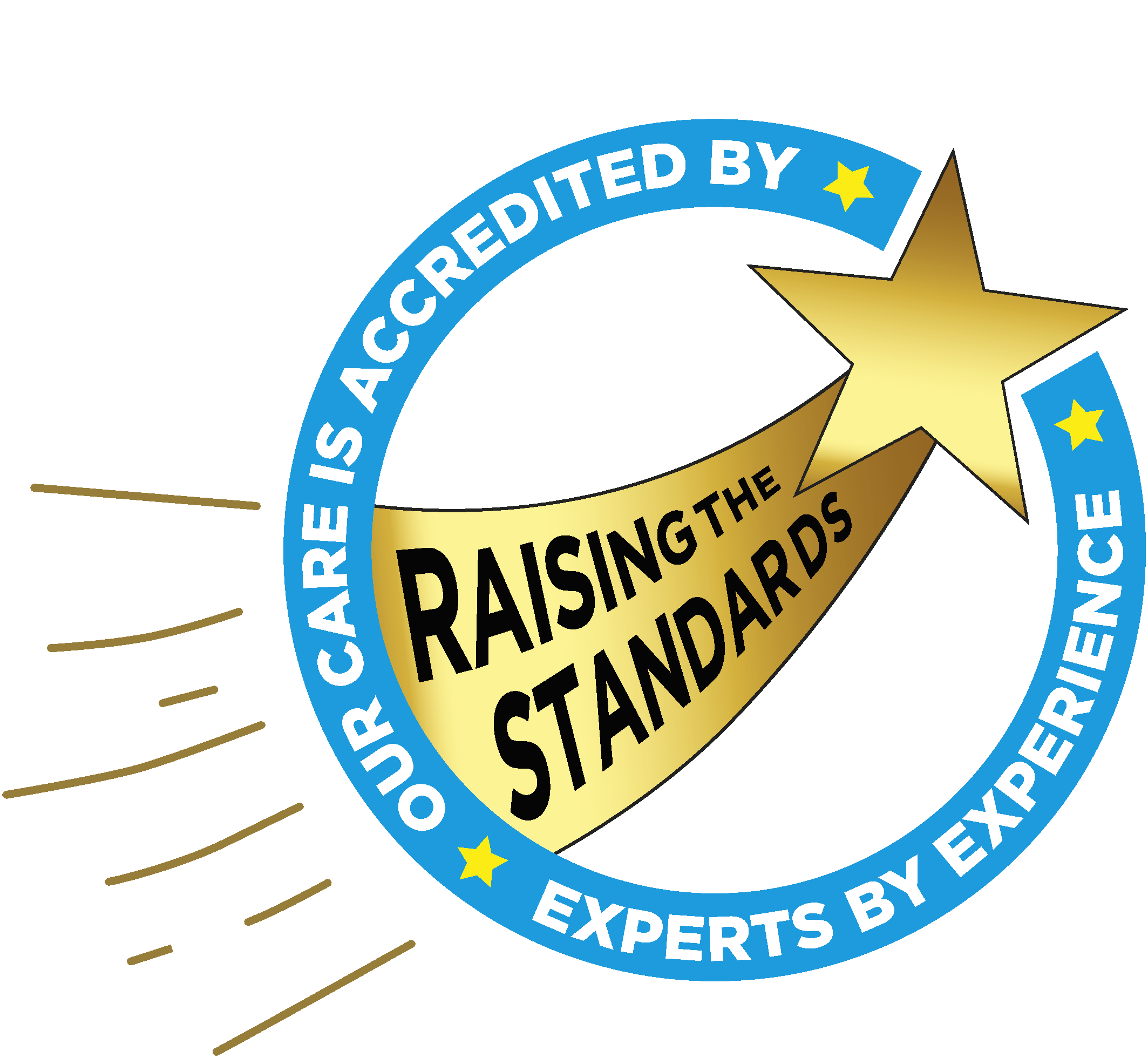 Image of the gold standard service user led accreditation logo
