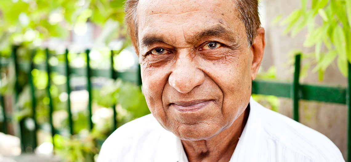 Man smiling at camera