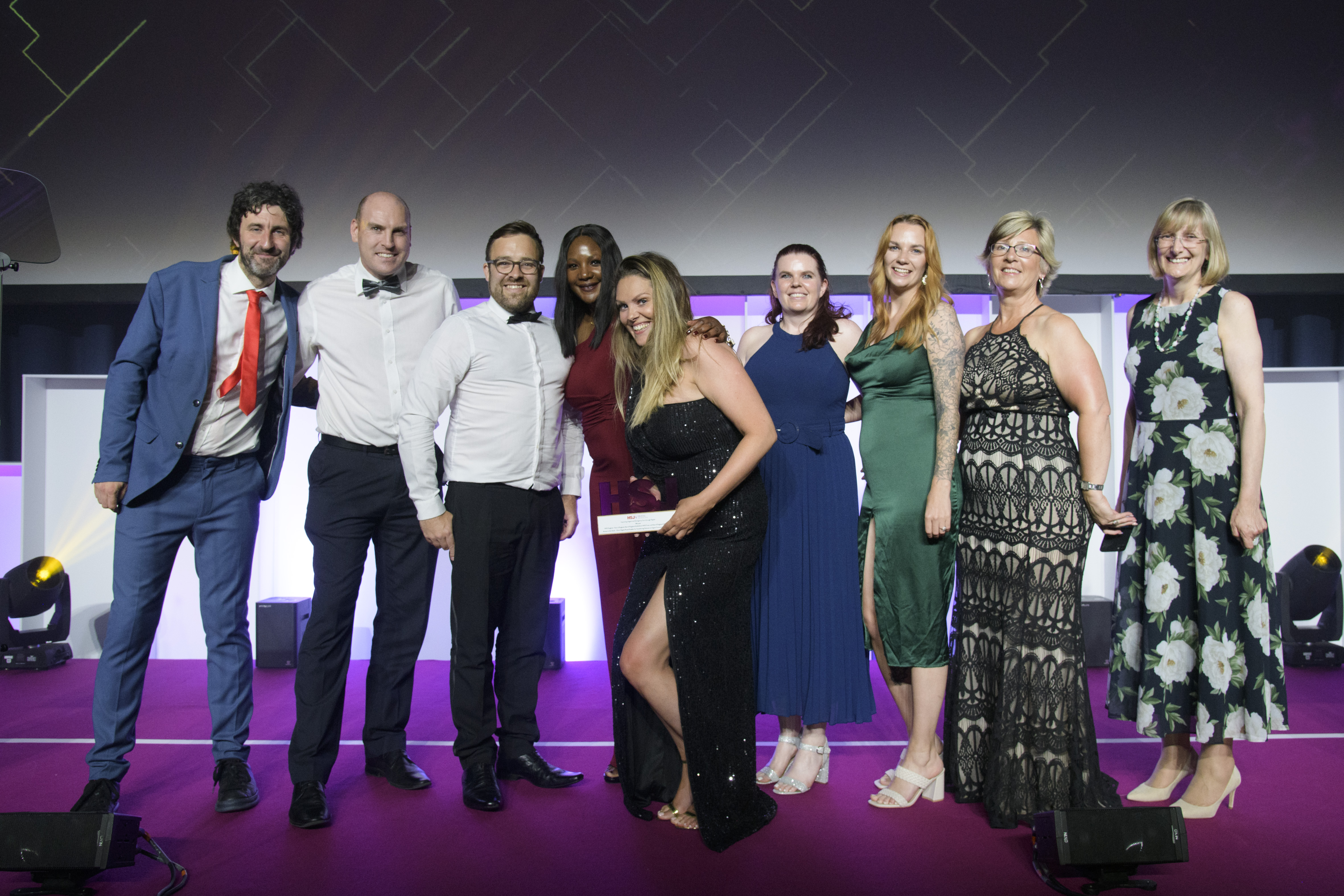 Partners being presented with the HSJ Digital Award