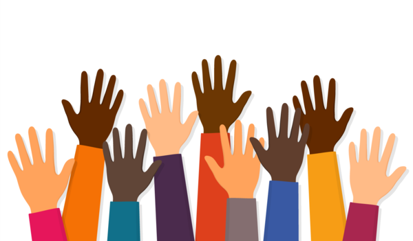 Hands of different people 