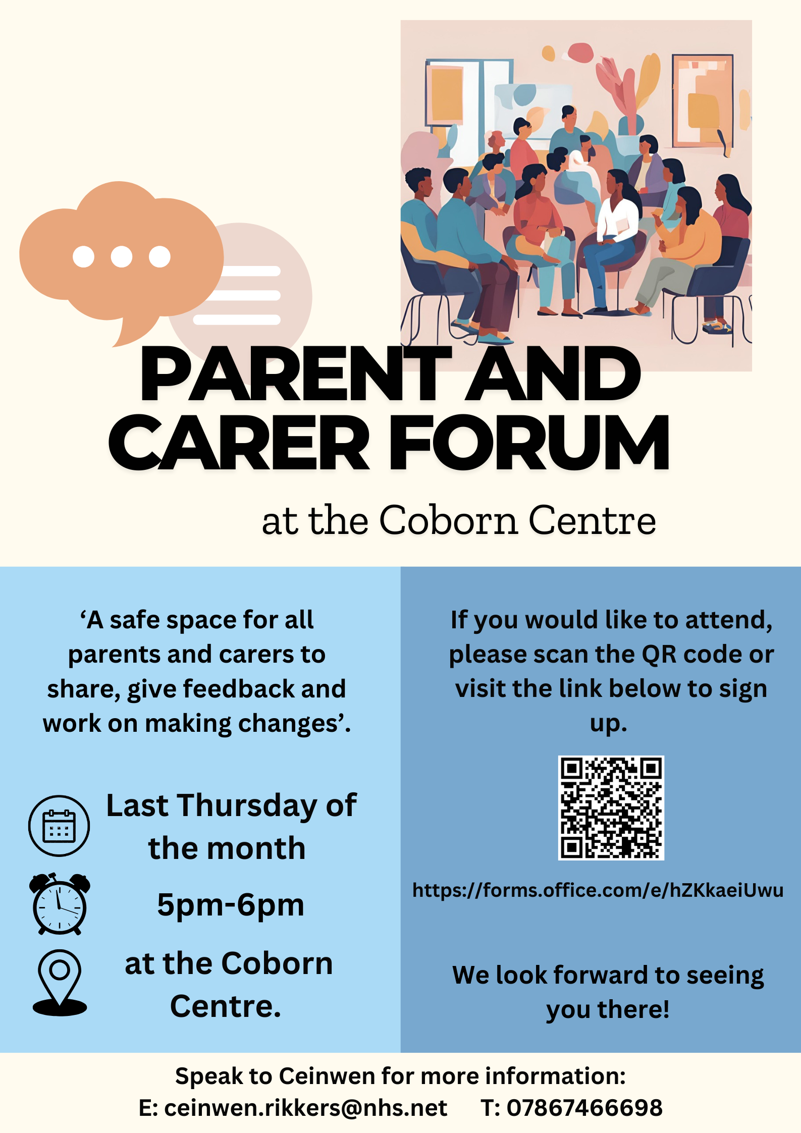 picture of the parent and carer forum poster