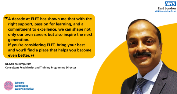 Photo of Dr. Sen Kallumpuram, Consultant Psychiatrist and Training Programme Director