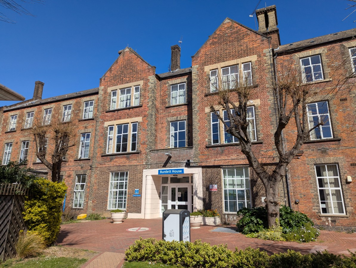 Outside of Burdett House