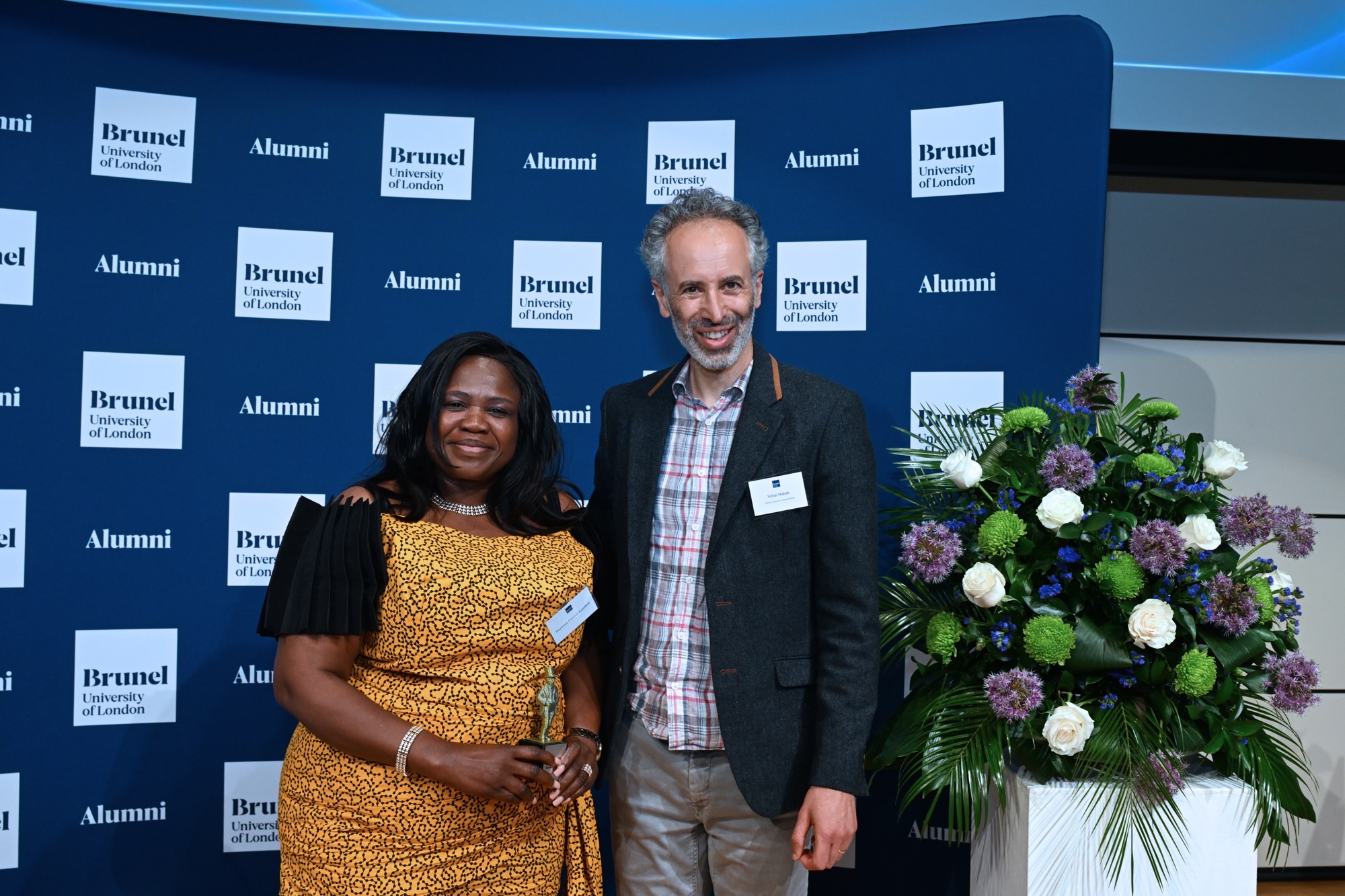 Ifeyinwa Ezeifedi receiving her award.