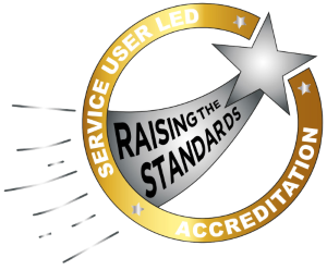 Service user led accreditation logo