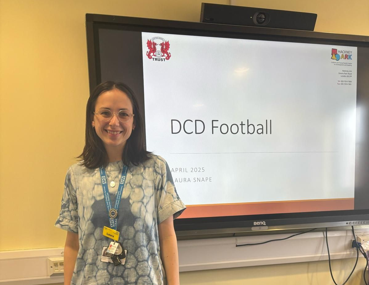 Laura Snape presenting during the AHP visit.