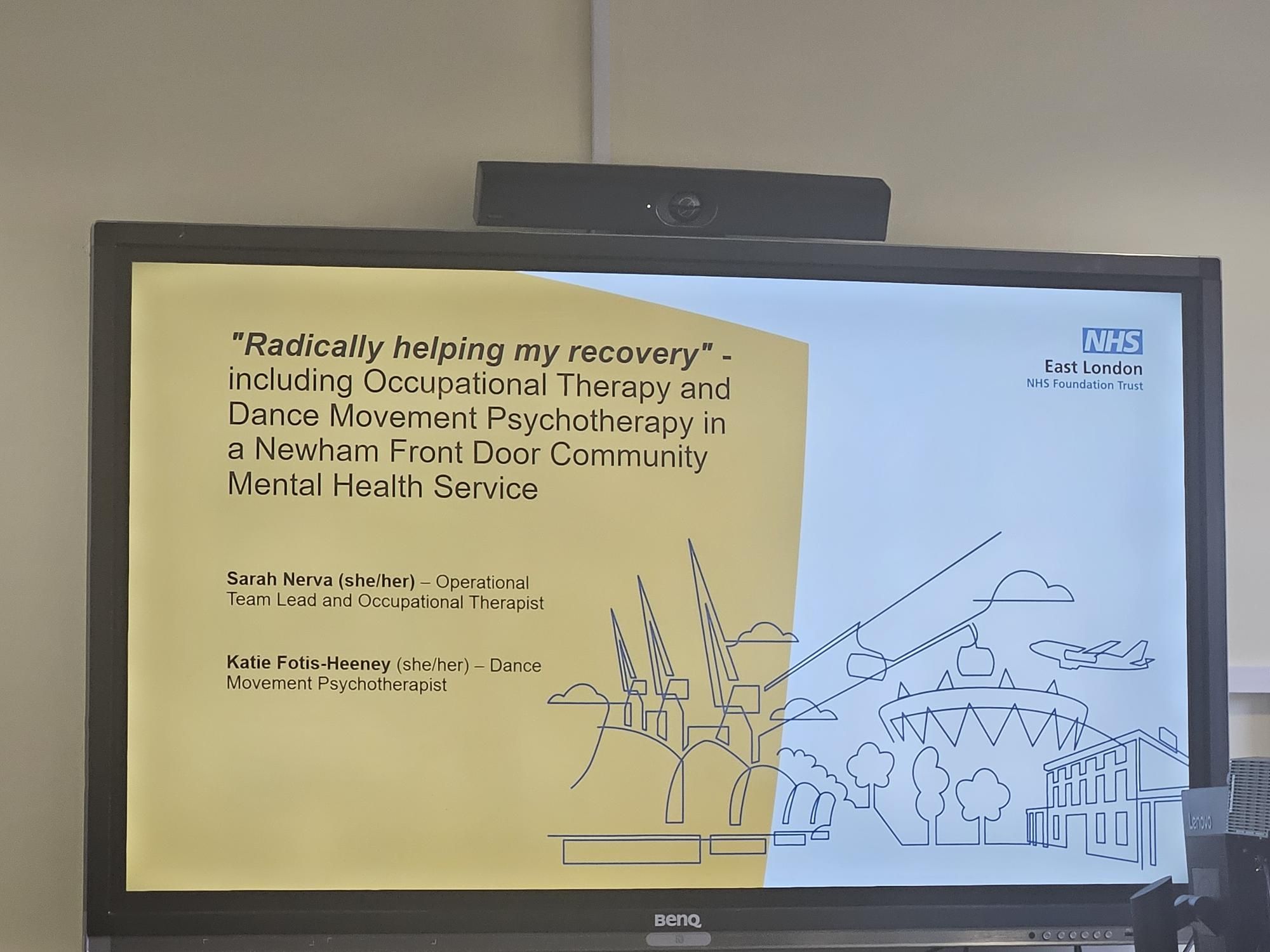 Presentation slides from the AHP visit.