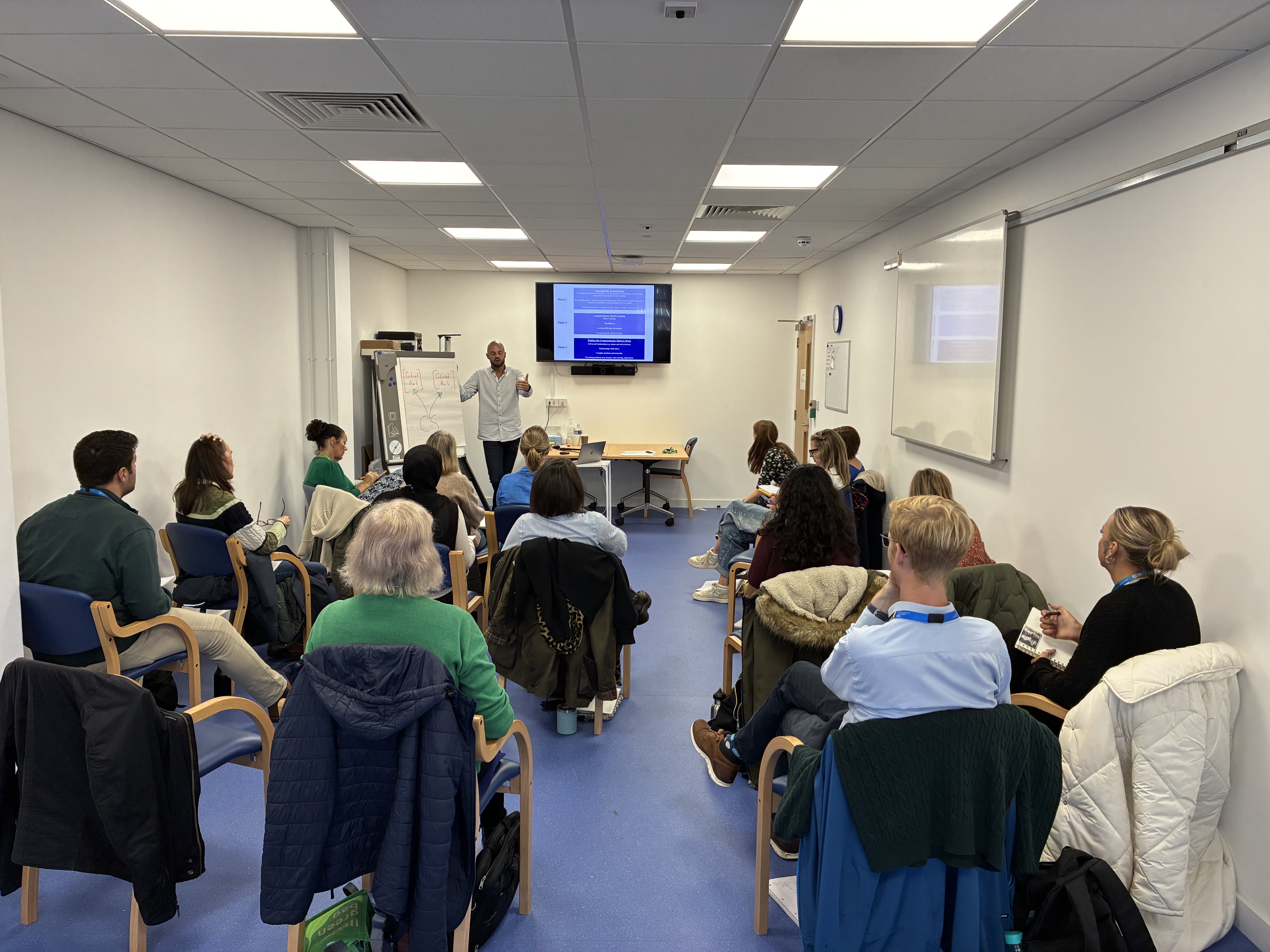 Colleagues from Bedfordshire and Luton Clinical Health Psychology Services at the training course.