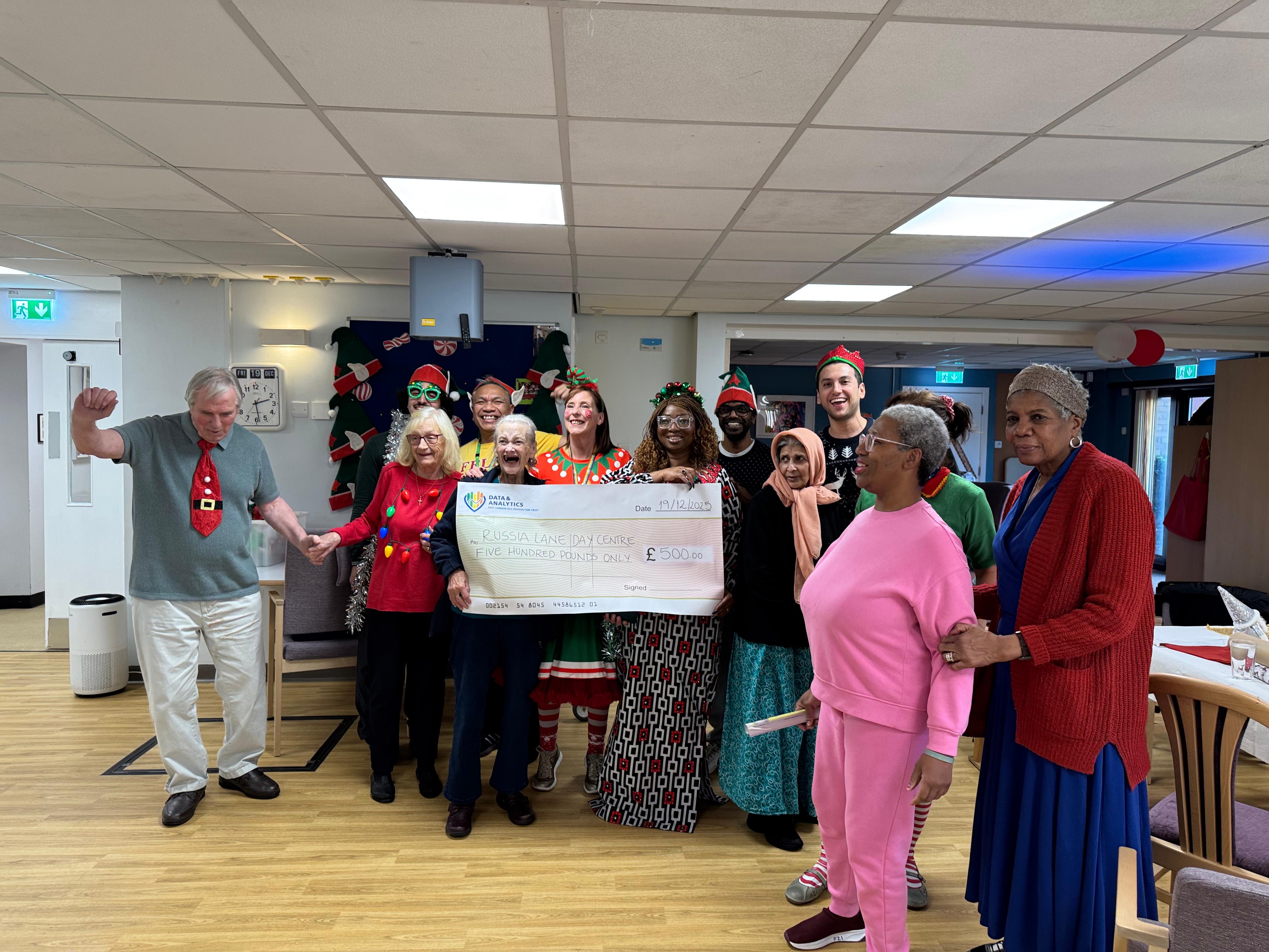 Data and analytics team christmas fundraising Russia Lane Daycare Centre