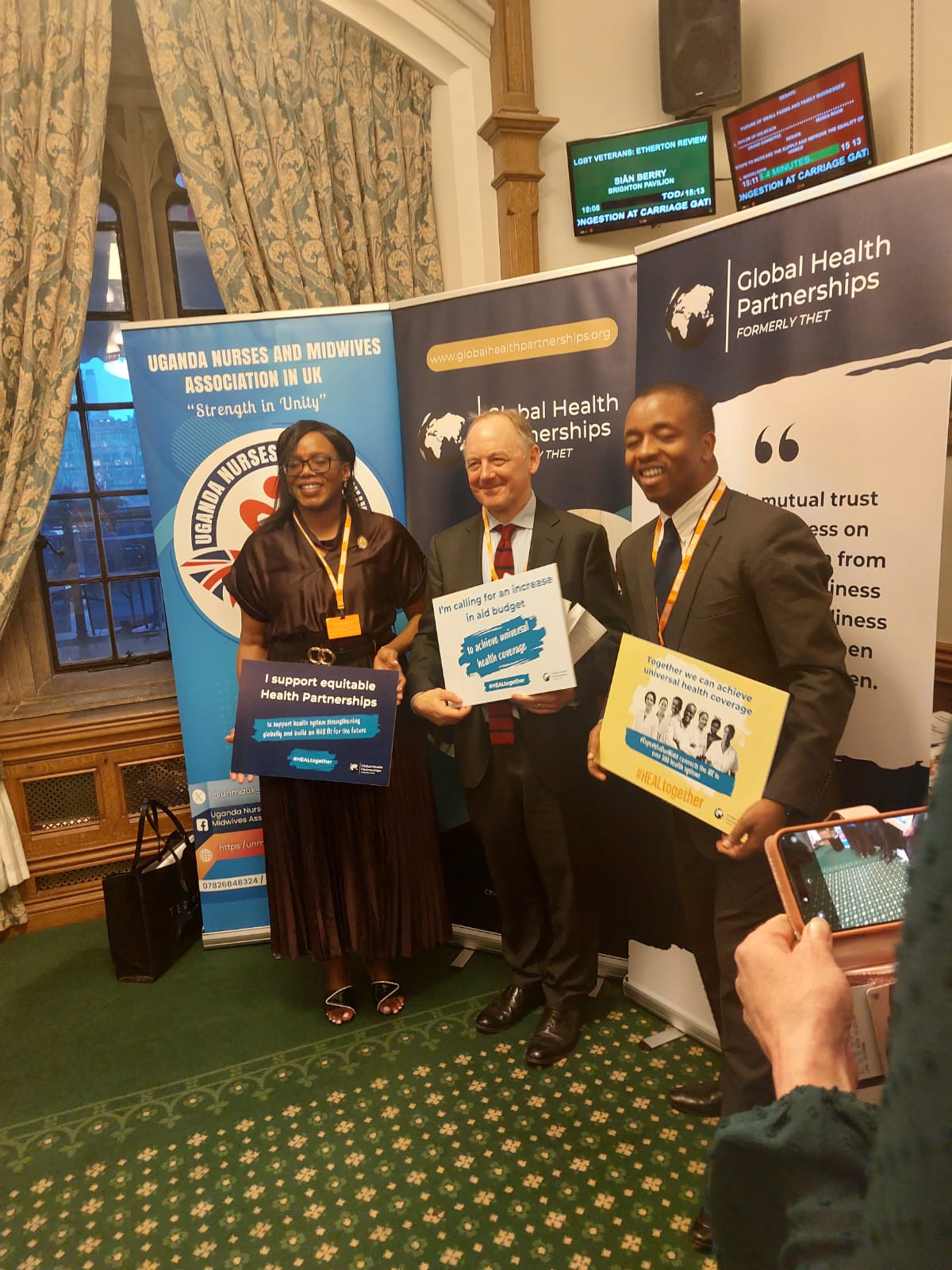 Lucia Vambe and Zimbabwe Ambassador