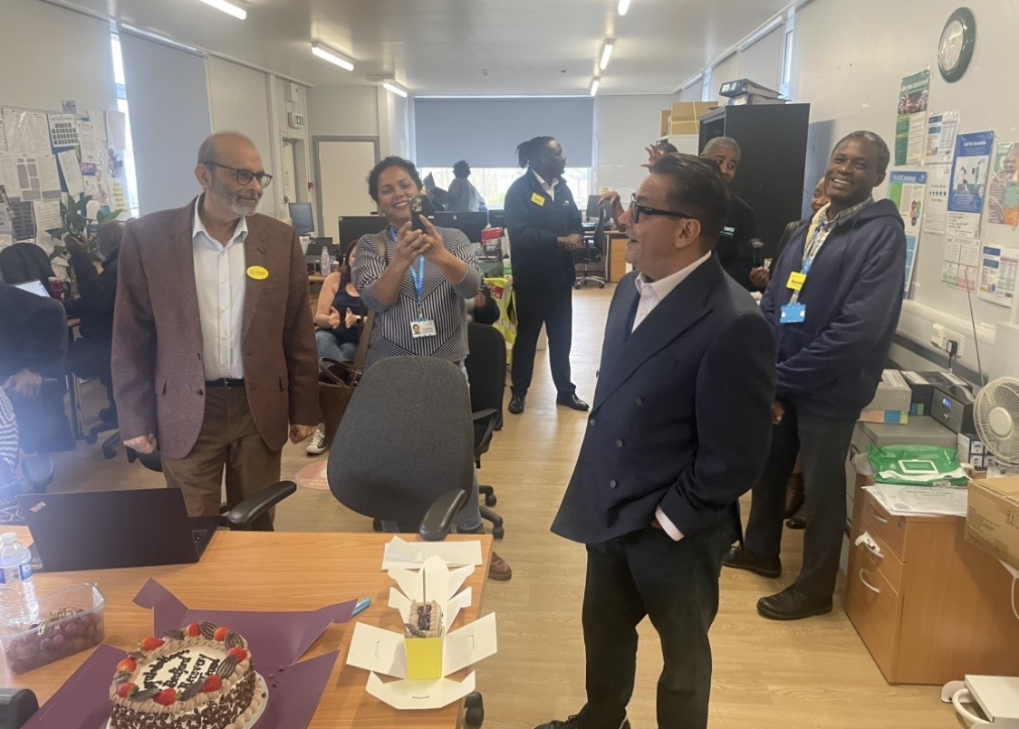 Bedford Adult Community Health Team starting the party for being shortlisted at the RCPsych Awards