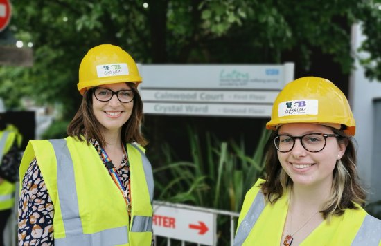 Evergreen service manager Jenny Sookraj and service user Madie 