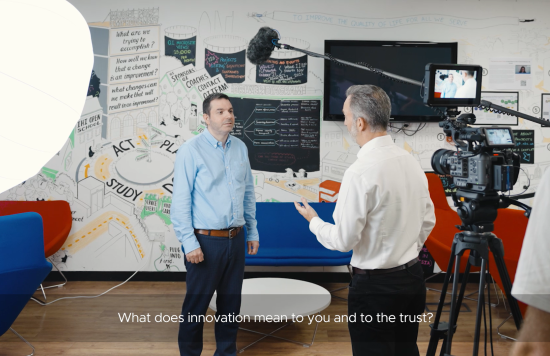 James Slaven and film crew