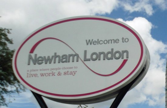 Welcome to Newham sign