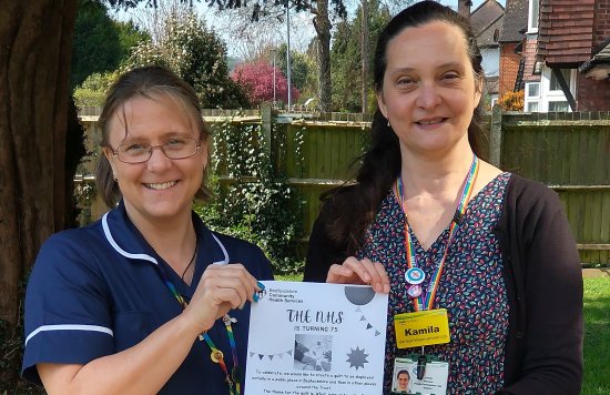 Kamila with BCHS colleague Michele Watson