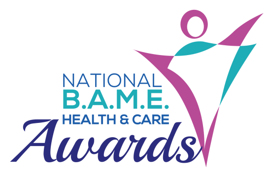 Logo of the National BAME Health & Care Awards.