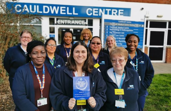 The team at Cauldwell Medical Centre