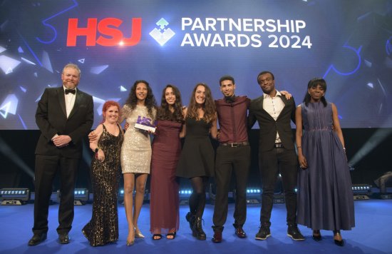 Colleagues from the Tree of Life Project posing with their HSJ Partnership Award.