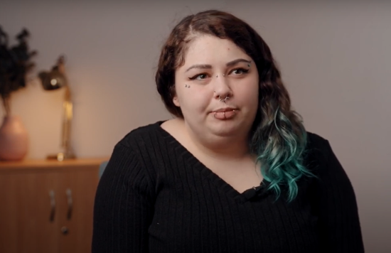 A screenshot from the training video