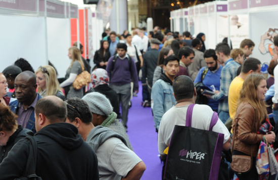 People attending an employment fair. Credits: London Job Show.