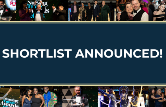 Nursing Times' Shortlist graphic.