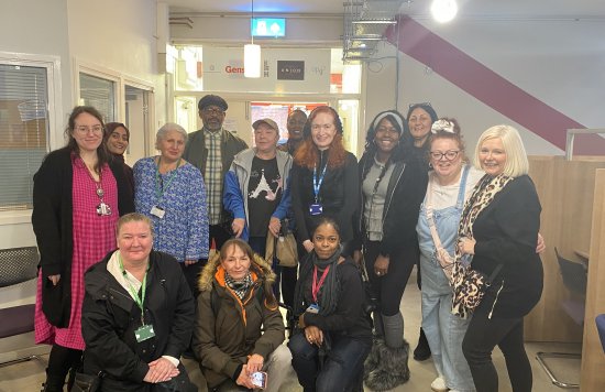 Group photo of ELFT colleagues and Hackney community partners.