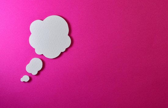 image of a blank thought cloud