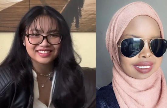 Headshots of Angelei Monterola, Specialist Support Worker at Look Ahead and Maryan Nur, Co-Production Lead at the Tower Hamlets Mental Health Alliance