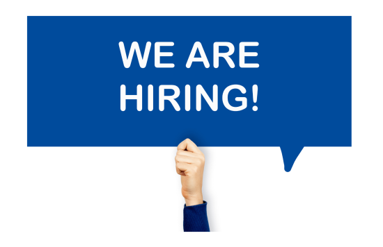 'WE ARE HIRING' stock image.