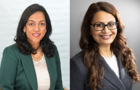 Headshots of Professor Dr Durka Dougall and Dr Farah Jameel
