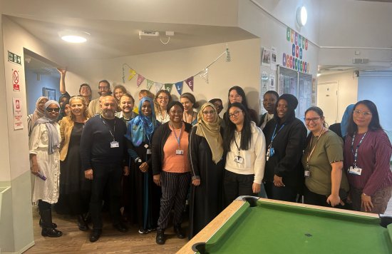 Colleagues and partners at the Barnsley Street community event.