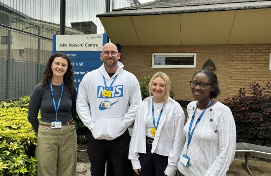 The Pathways App team standing outside the John Howard Centre