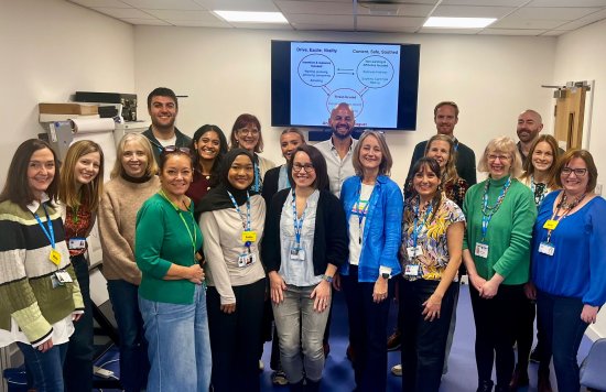 Colleagues from Bedfordshire and Luton Clinical Health Psychology Services at the training course.