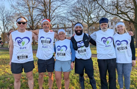 2025 Victoria Park Half Marathon ELFT runners