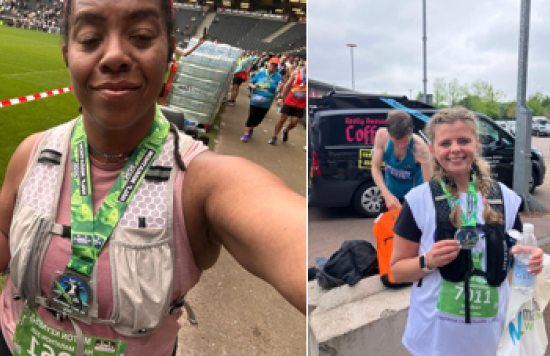 Carla and Hannah MK Half Marathon