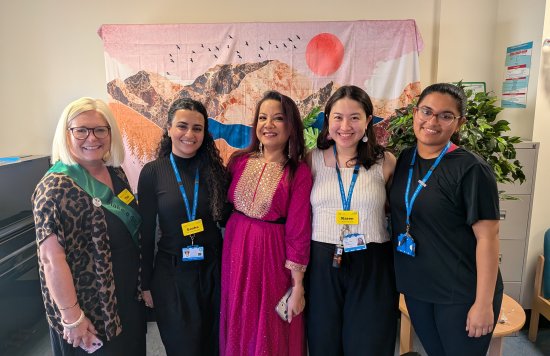 group of females with singer laboni barua