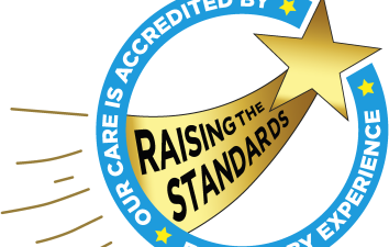 Image of the gold standard service user led accreditation logo