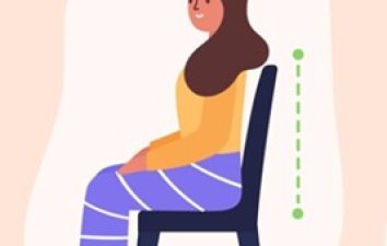 Good posture for eating 