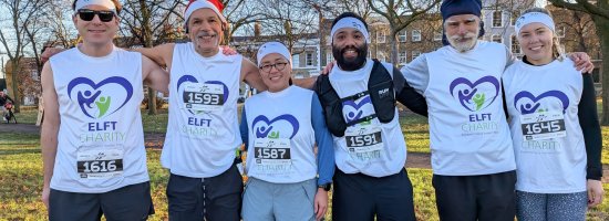 2025 Victoria Park Half Marathon ELFT runners