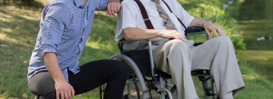 Stock image of a young carer